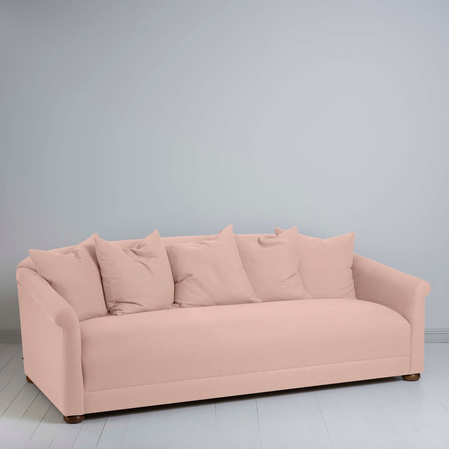 More the Merrier 4 Seater Sofa in Laidback Linen Dusky Pink