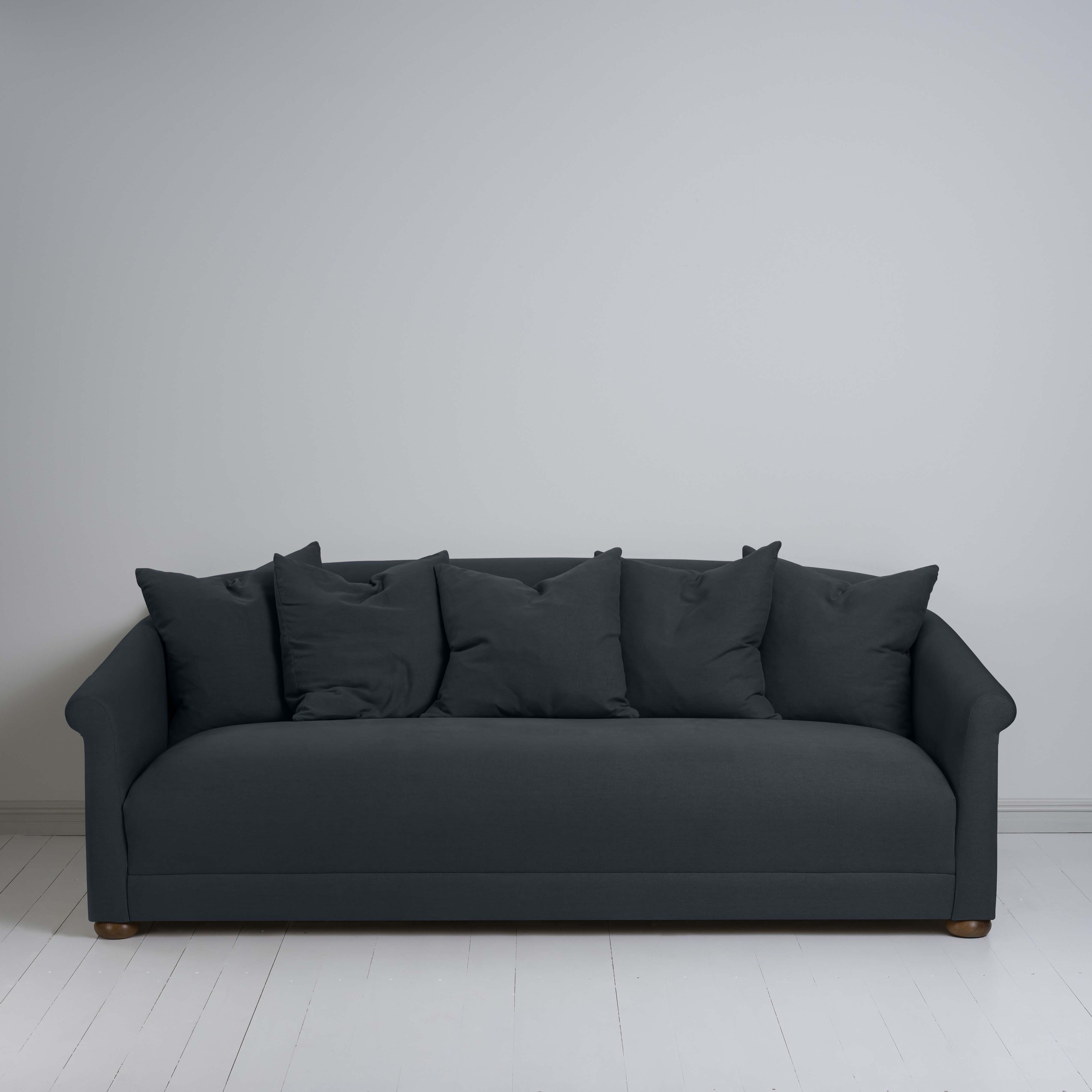  More the Merrier 4 Seater Sofa in Laidback Linen Midnight 