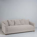 image of More the Merrier 4 Seater Sofa in Laidback Linen Pearl Grey