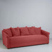image of More the Merrier 4 Seater Sofa in Laidback Linen Rouge
