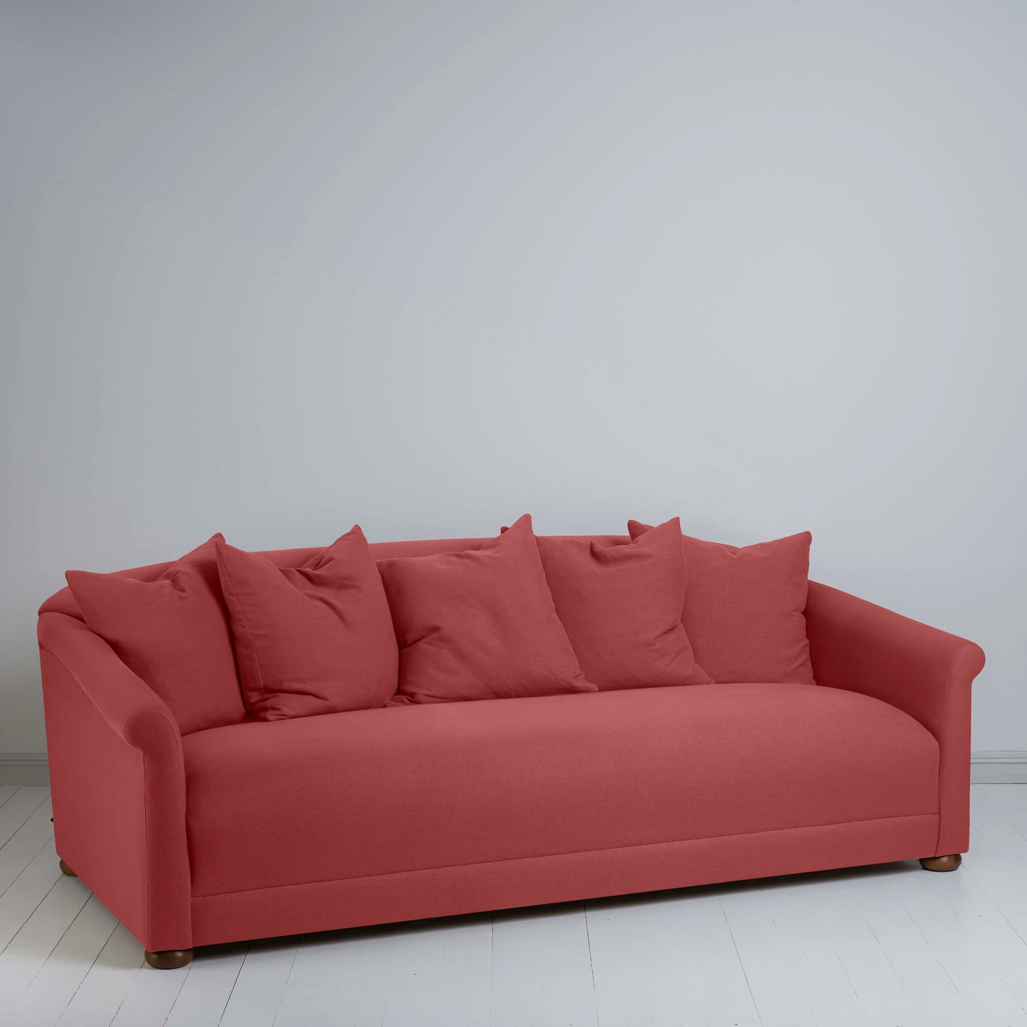 More the Merrier 4 Seater Sofa in Laidback Linen Rouge