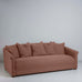 image of More the Merrier 4 Seater Sofa in Laidback Linen Sweet Briar
