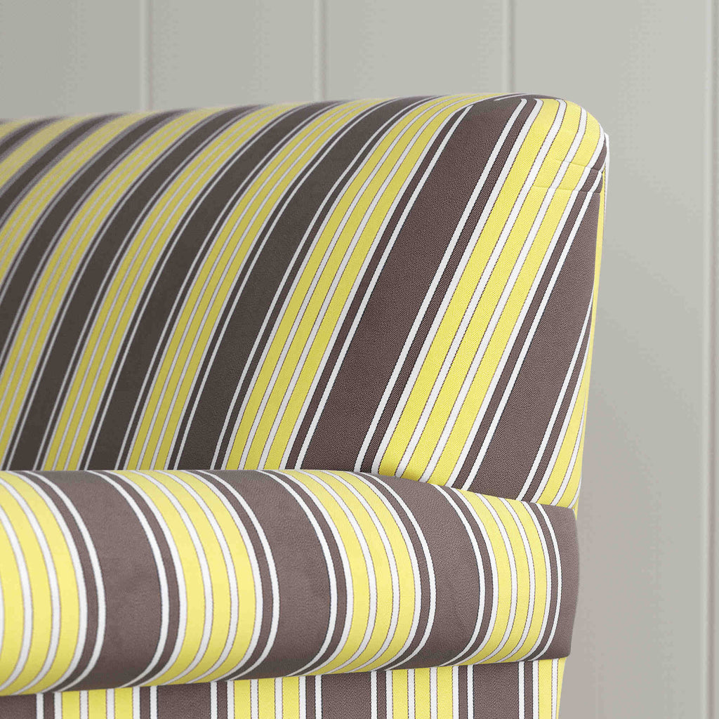 Curtain Call BIG LOVE Seat in Regatta Cotton, Custard