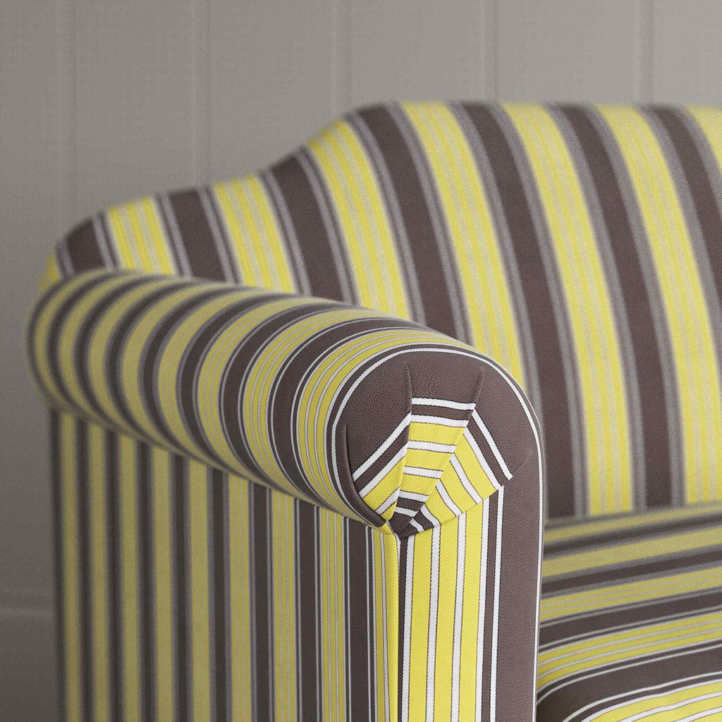 Dolittle Love Seat in Regatta Cotton, Custard