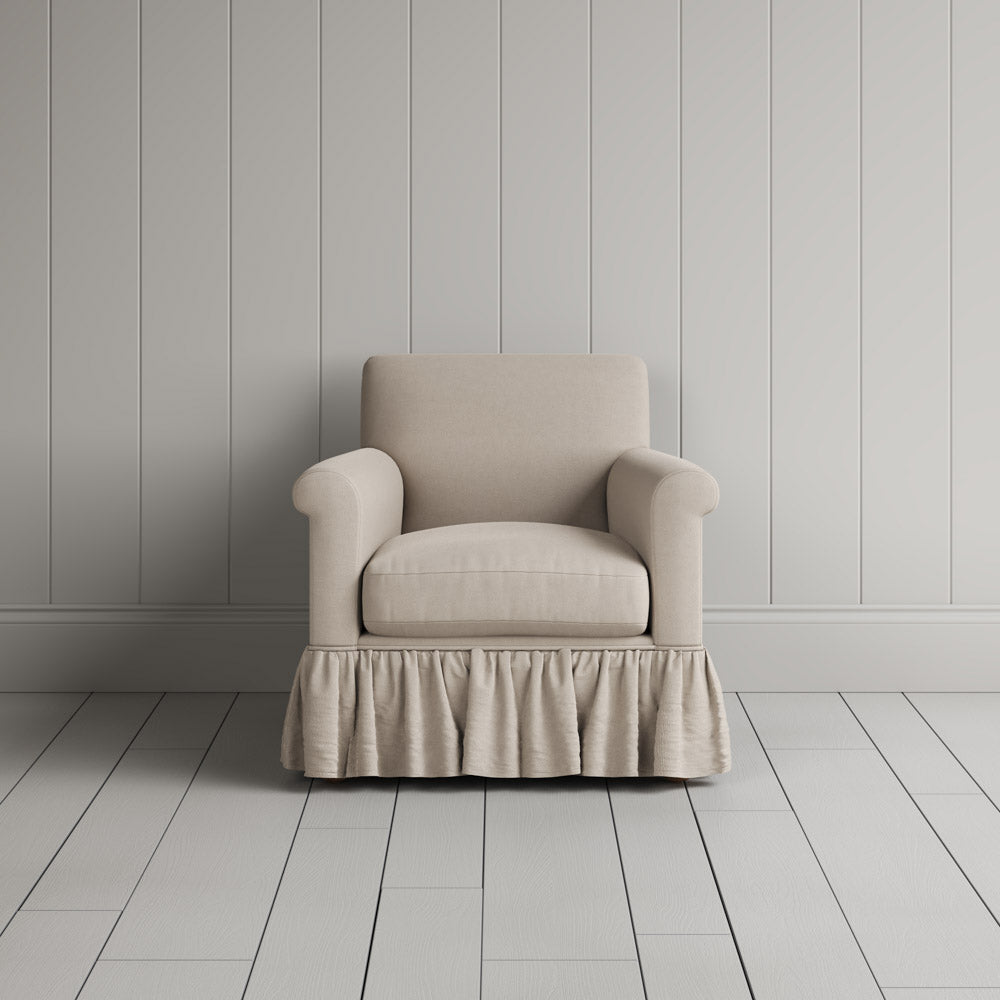 Curtain Call Armchair in Laidback Linen Dove