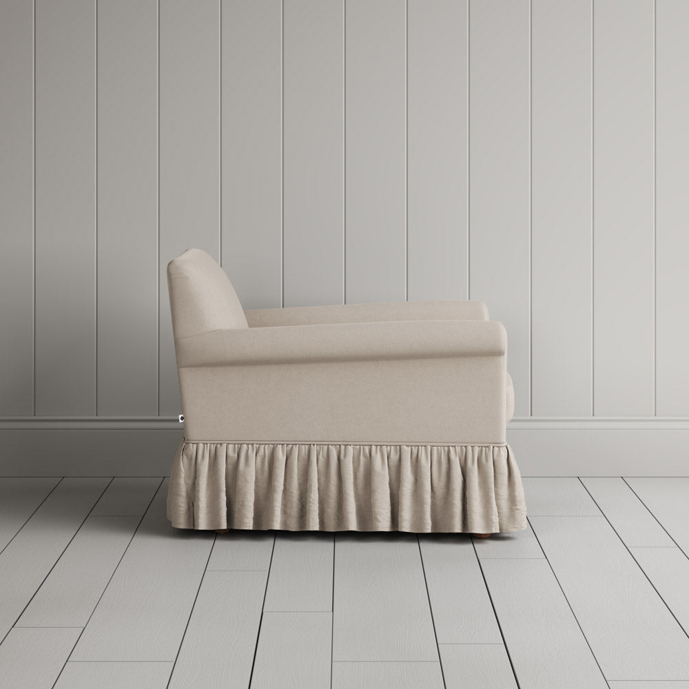 Curtain Call Armchair in Laidback Linen Dove