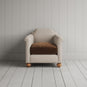 Dolittle Armchair in Laidback Linen Dove Frame and Classic Corduroy Tobacco Seat