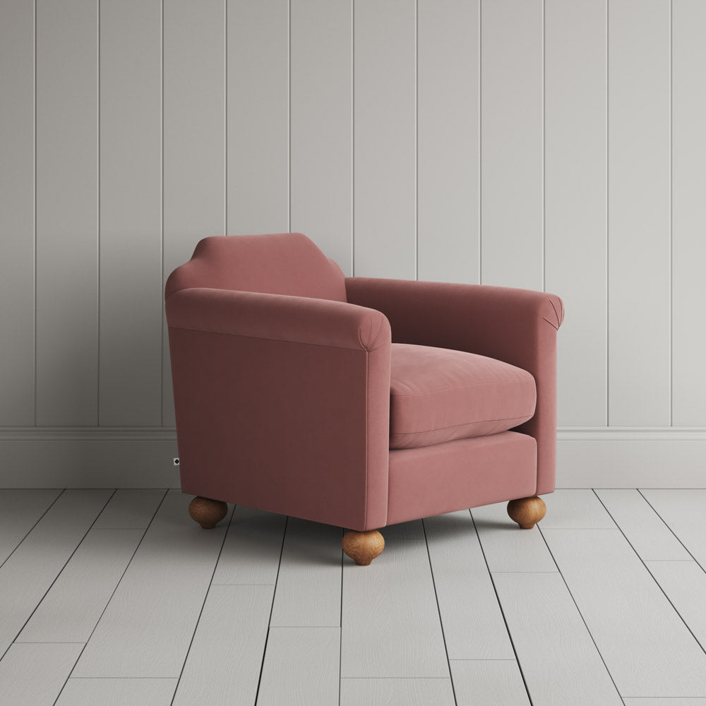Dolittle Armchair in Intelligent Velvet Rose