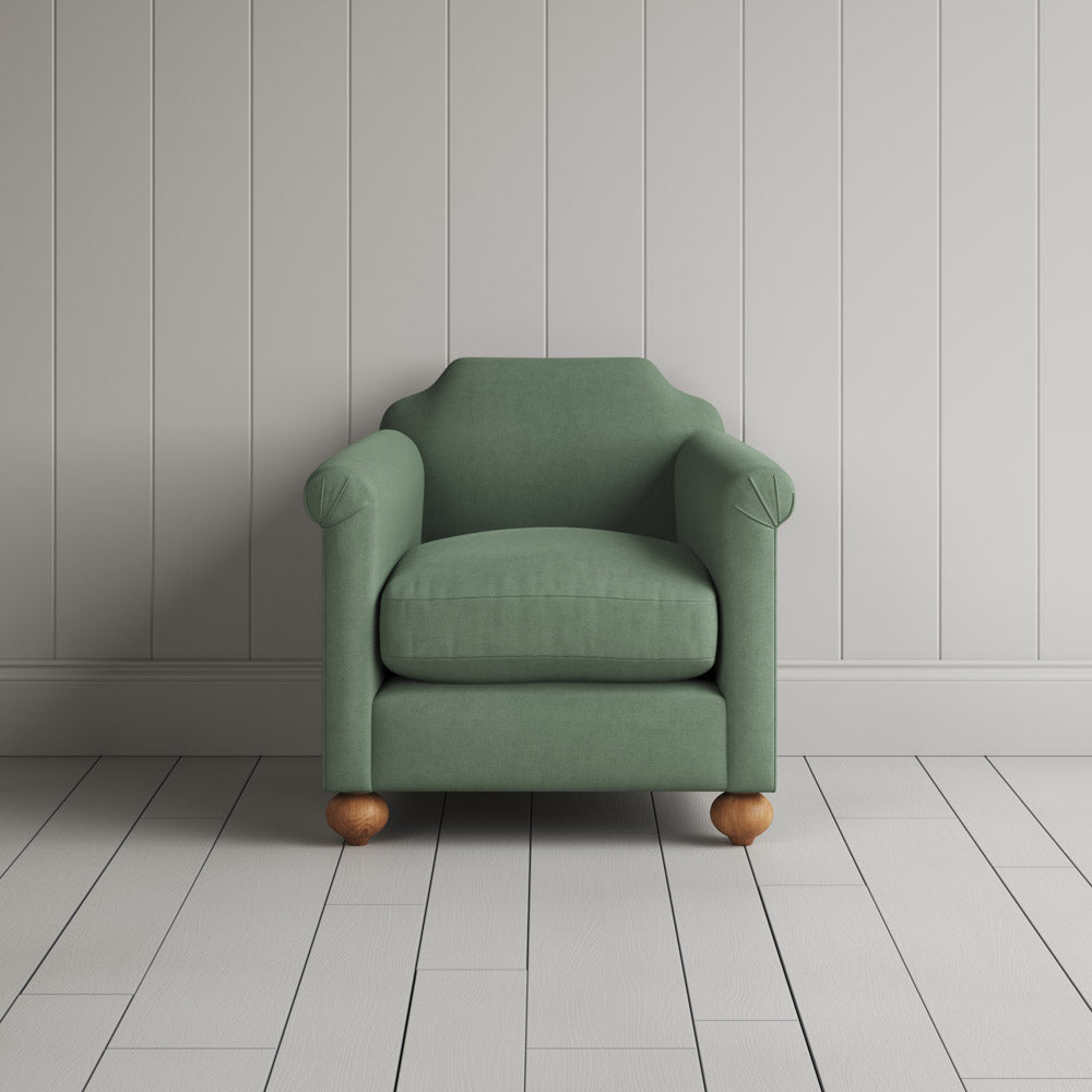 Dolittle Armchair in Laidback Linen Moss