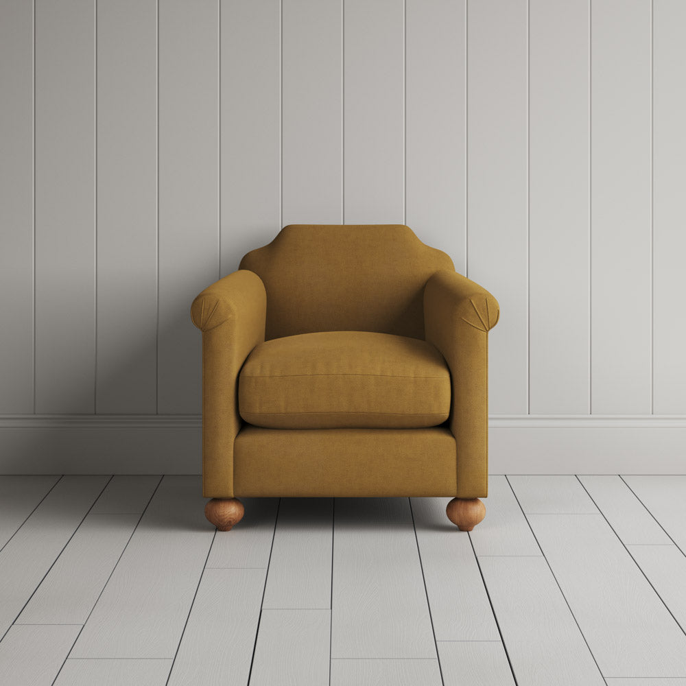 Dolittle Armchair in Laidback Linen Ochre
