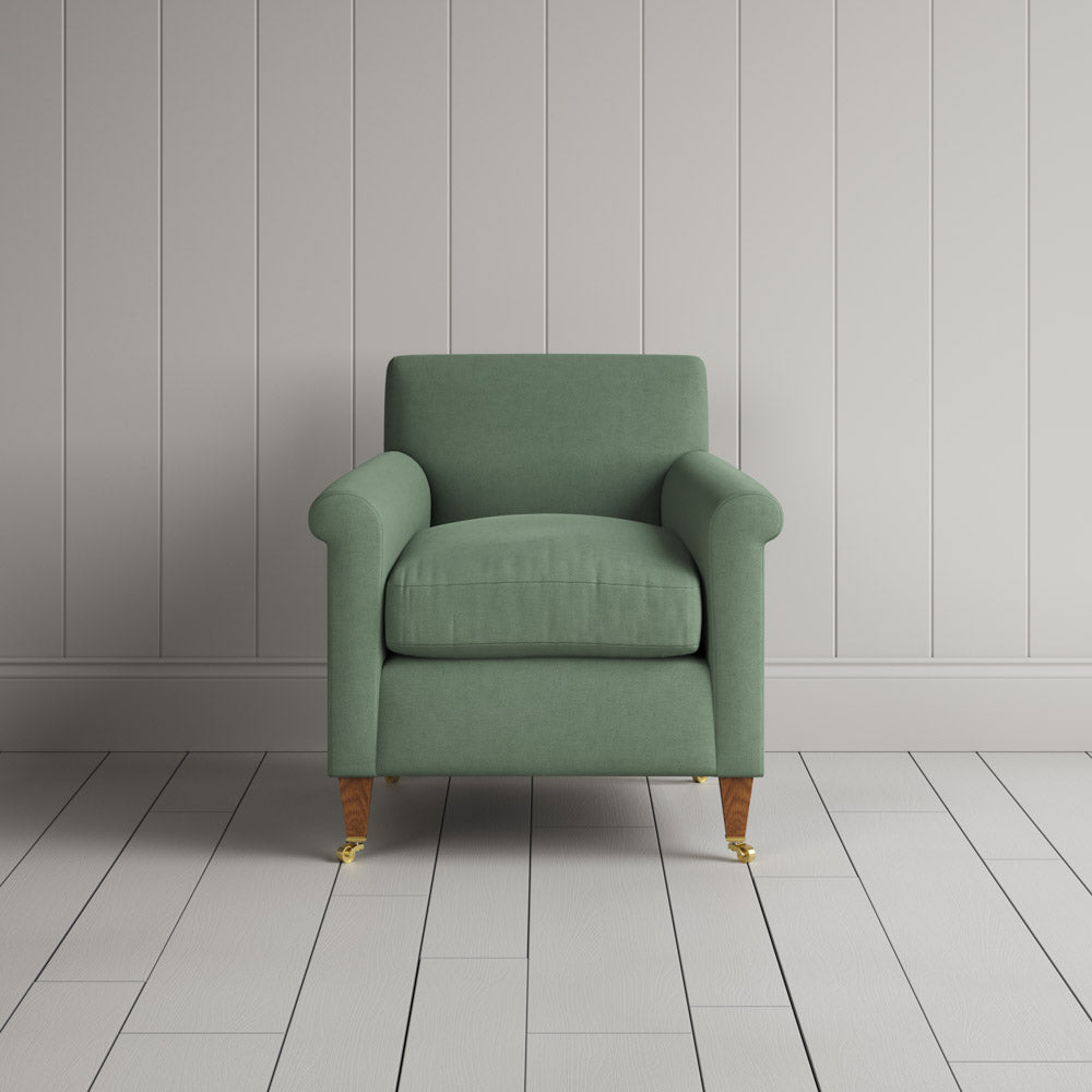 Idler Armchair in Laidback Linen Moss