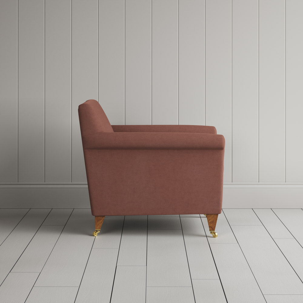 Idler Armchair in Laidback Linen Sweet Briar
