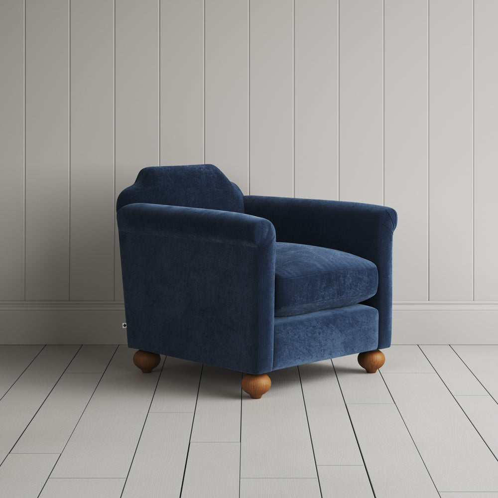 Dolittle Armchair in Classic Corduroy Dark Blue