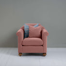 Dolittle Armchair in Intelligent Velvet Rose, With 1 Matching and 1 Other Cushion - Nicola Harding