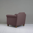 Dolittle Armchair in Laidback Linen Damson, Back View - Nicola Harding