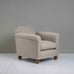 image of Dolittle Armchair in Laidback Linen Pearl Grey
