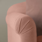 Dolittle Armchair in Laidback Linen Roseberry, Arm Design Closeup - Nicola Harding