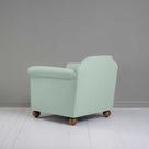Dolittle Armchair in Laidback Linen Sky, Back View - Nicola Harding