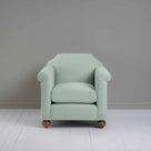 Dolittle Armchair in Laidback Linen Sky Front View - Nicola Harding