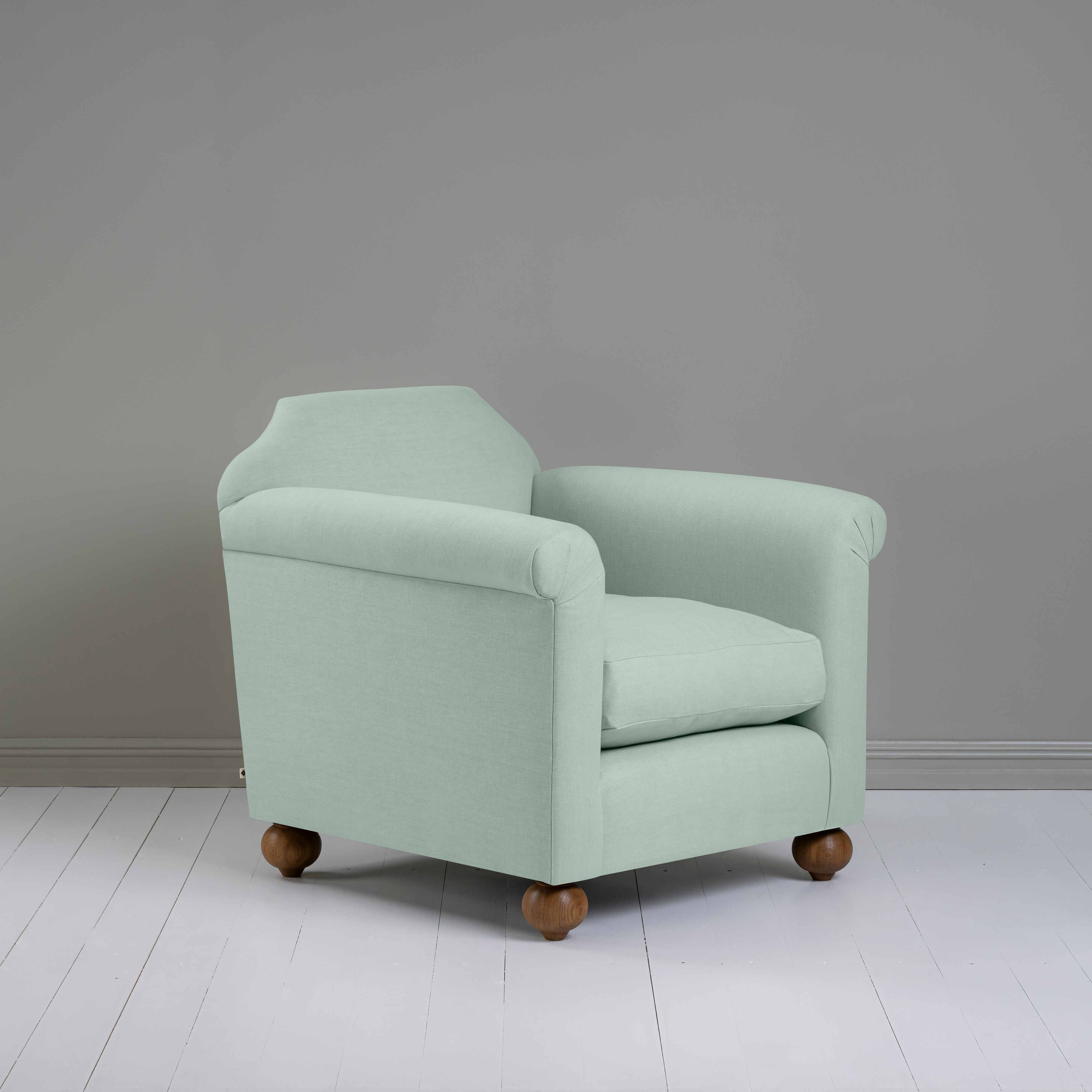Dolittle Armchair in Laidback Linen Sky - Nicola Harding