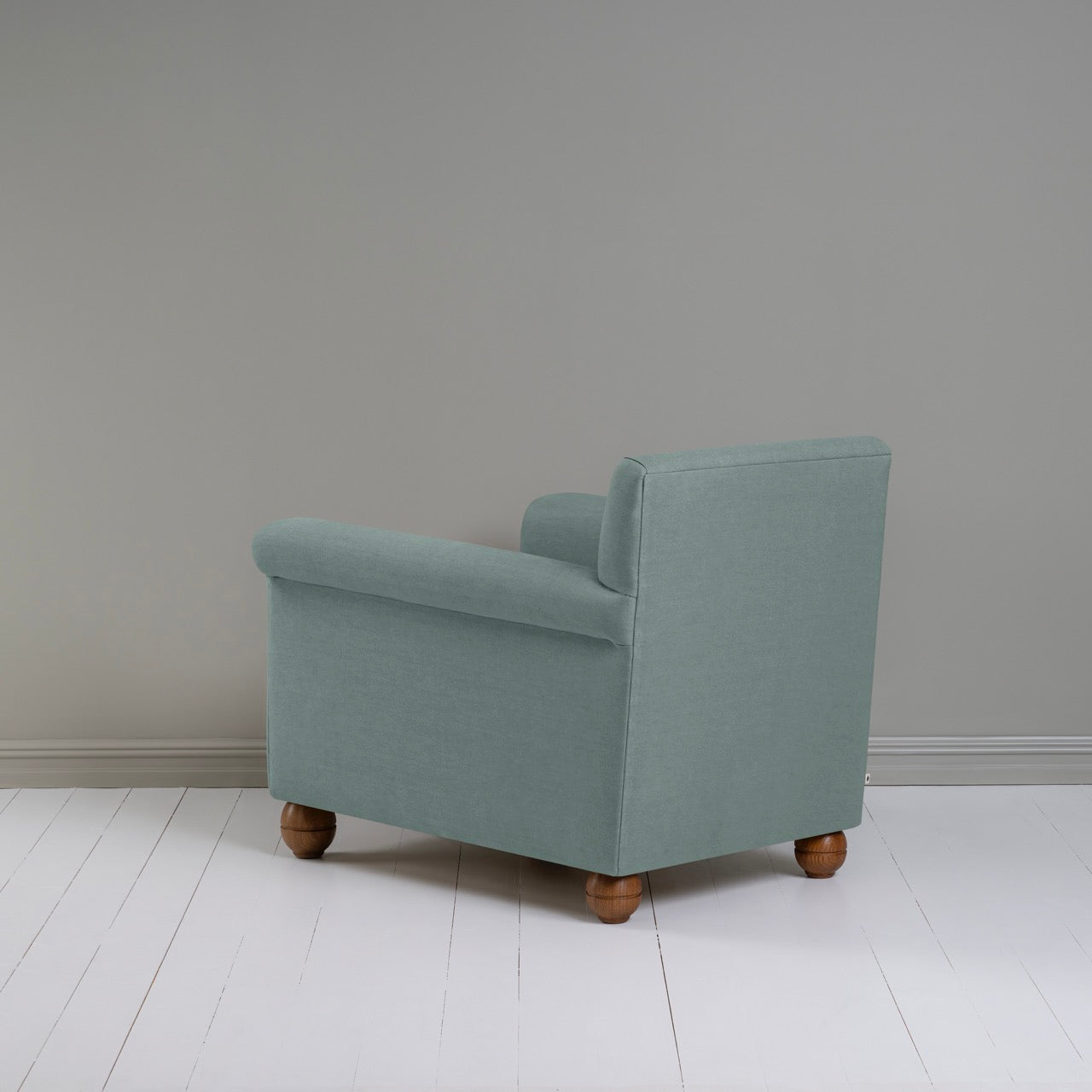 Idler Armchair in Laidback Linen Mineral - Nicola Harding