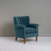 image of Time Out Armchair in Intelligent Velvet Aegean