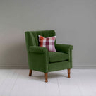 Time Out Armchair in Intelligent Velvet Juniper, Side View With Cushion - NiX