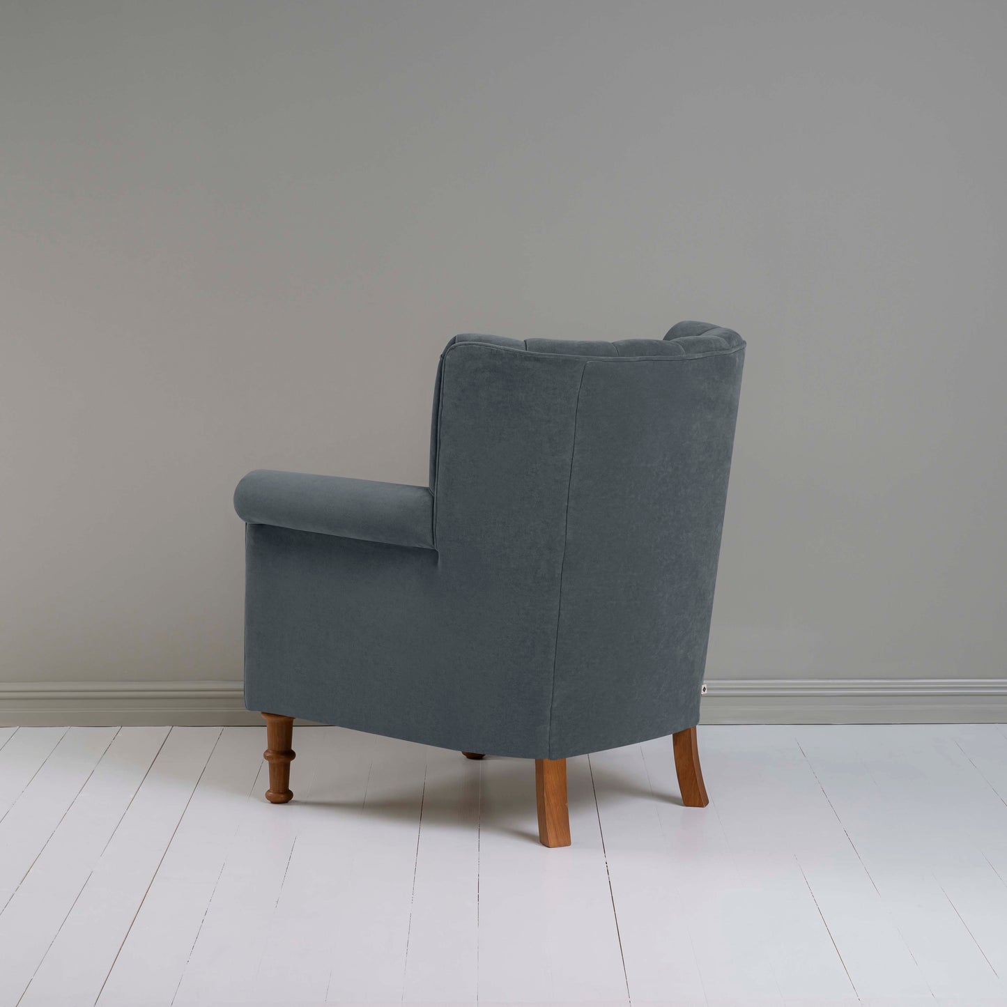 Time Out Armchair in Intelligent Velvet Mercury