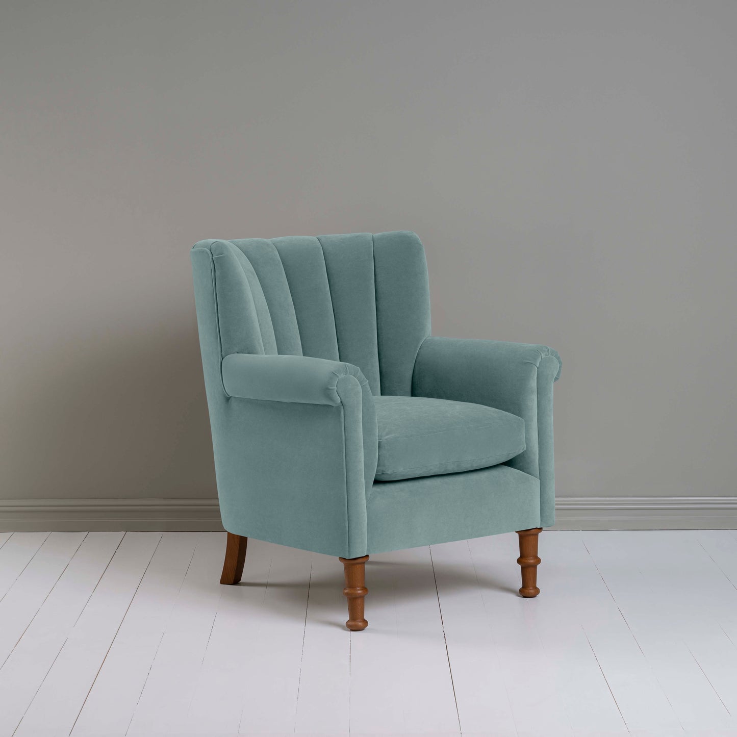 Time Out Armchair in Intelligent Velvet Mineral