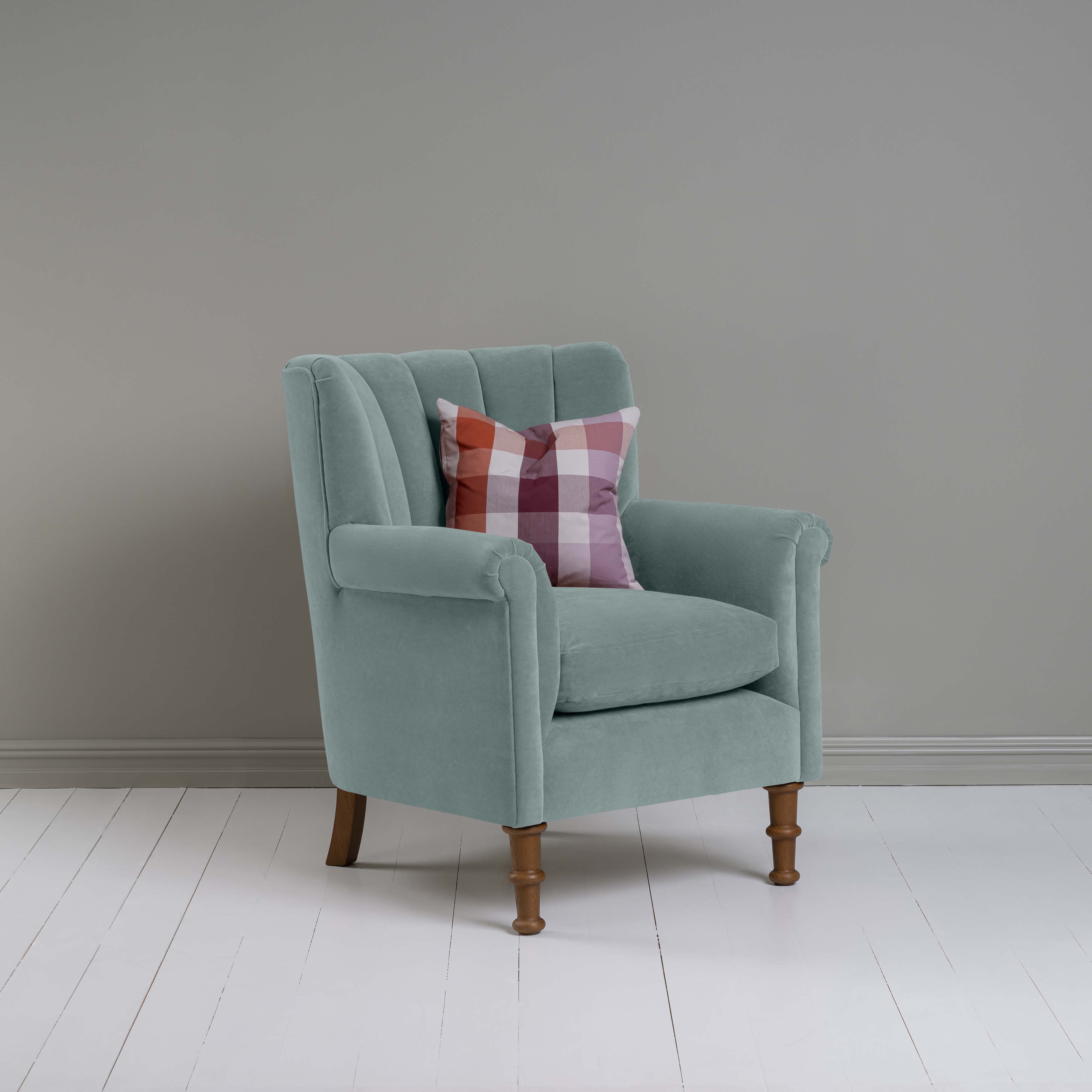  Time Out Armchair in Intelligent Velvet Mineral 