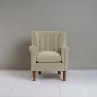 Time Out Armchair in Intelligent Velvet Moonstone, Front View - NiX