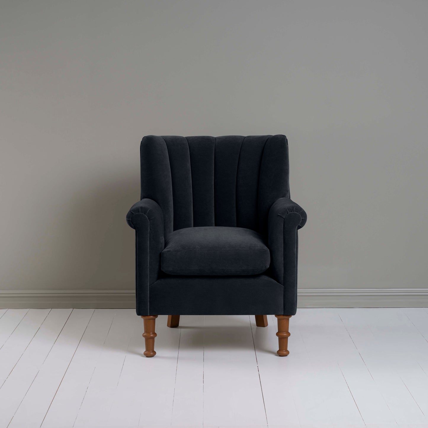 Time Out Armchair in Intelligent Velvet Onyx