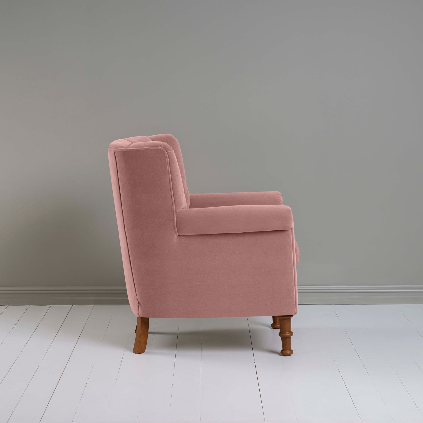 Time Out Armchair in Intelligent Velvet Rose