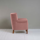 Time Out Armchair in Intelligent Velvet Rose, Side View - NiX