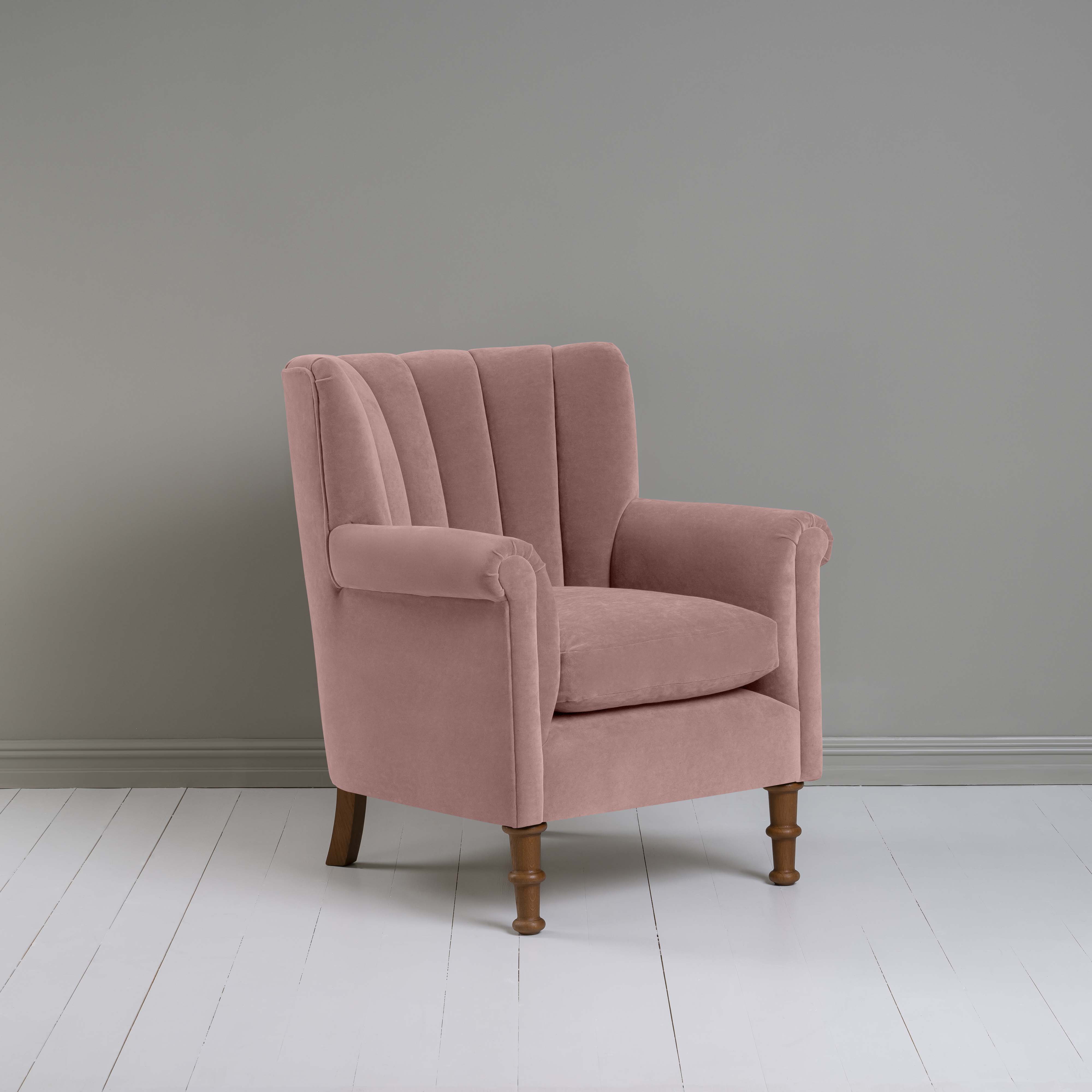  Time Out Armchair in Intelligent Velvet Rose 