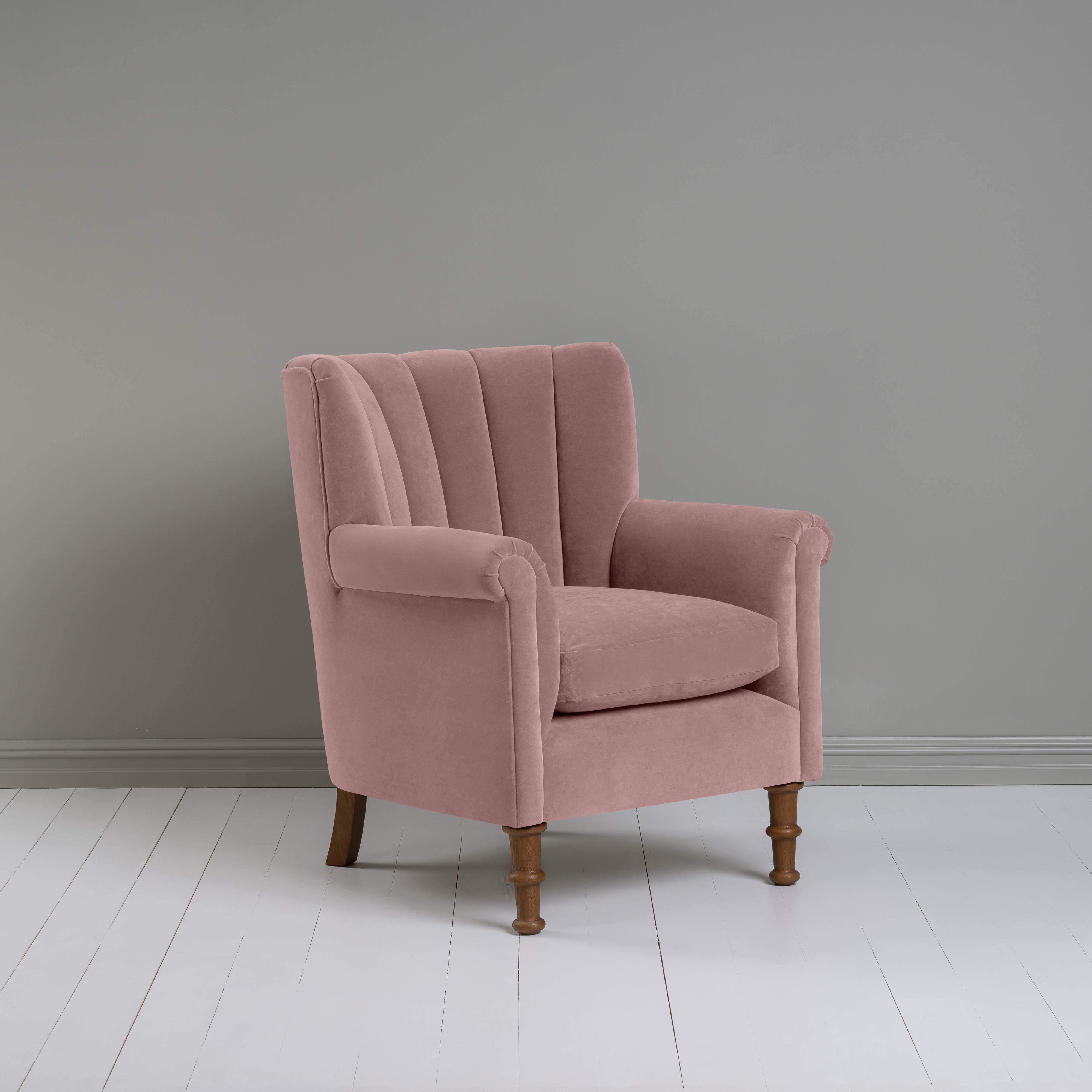 Time Out Armchair in Intelligent Velvet Rose - NiX
