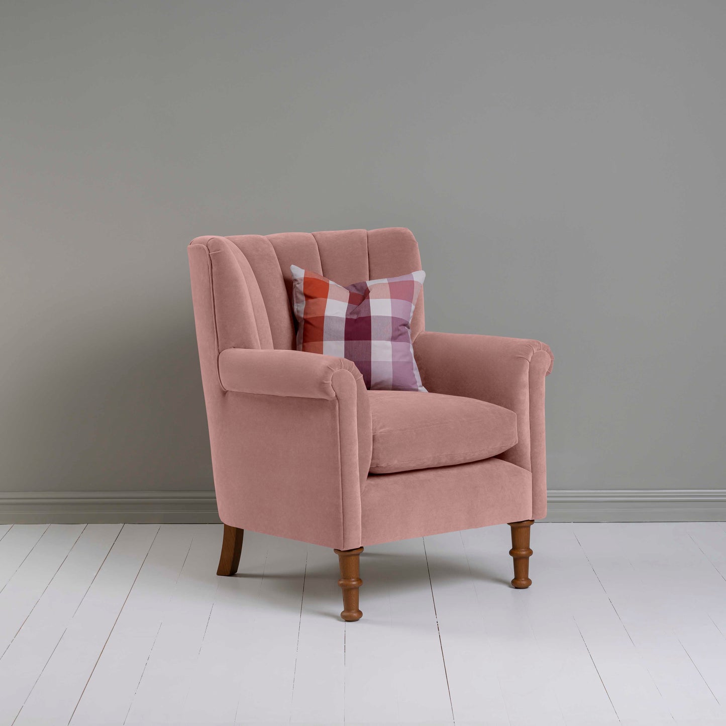 Time Out Armchair in Intelligent Velvet Rose