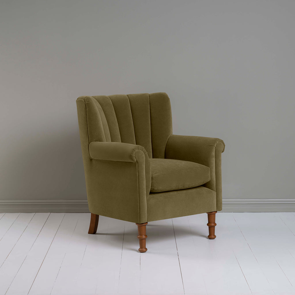  Time Out Armchair in Intelligent Velvet Sepia 