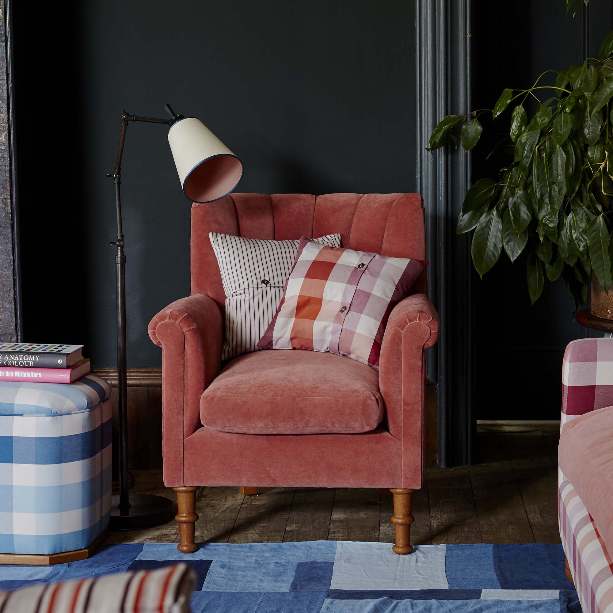  Time Out Armchair in Laidback Linen Cayenne 