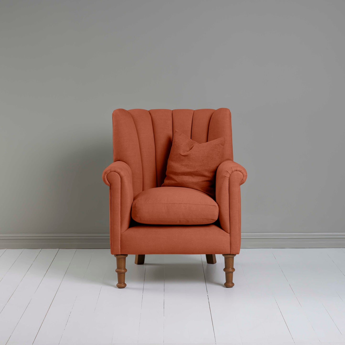 Time Out Armchair in Laidback Linen Cayenne