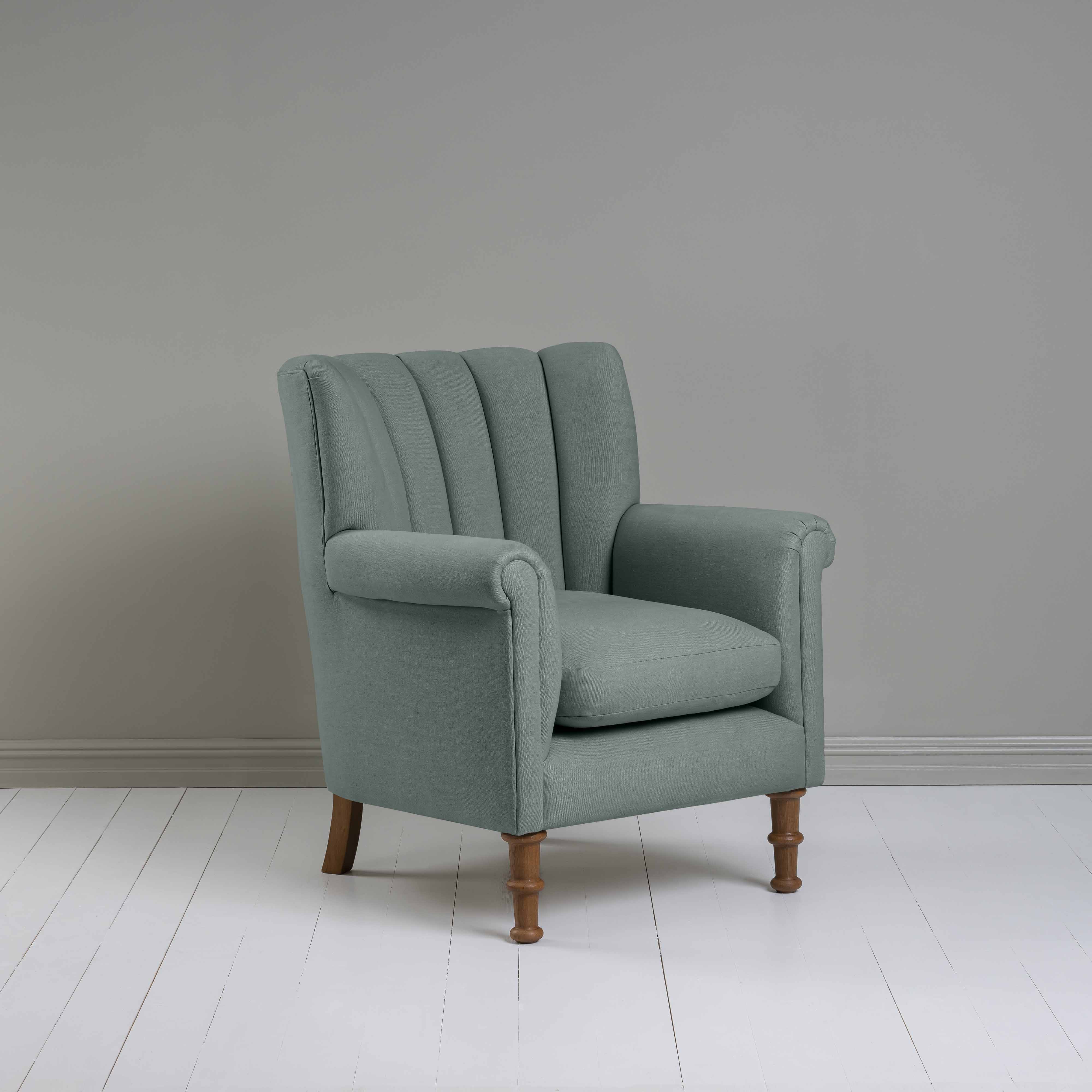 Time Out Armchair in Laidback Linen Mineral - NiX