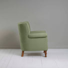 Time Out Armchair in Laidback Linen Moss, Side View - NiX