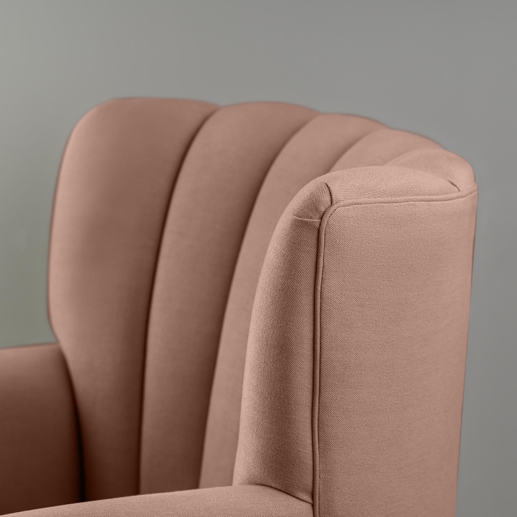 Time Out Armchair in Laidback Linen Roseberry, High Back Design Closeup - NiX