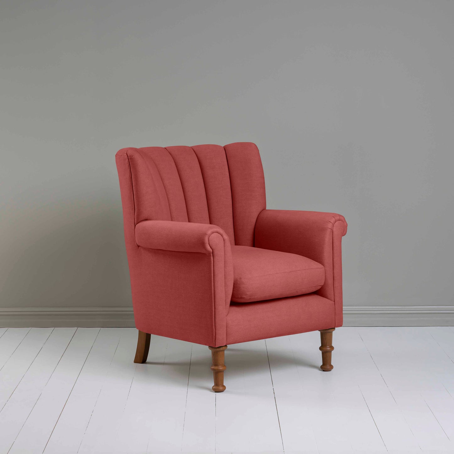 Time Out Armchair in Laidback Linen Rouge