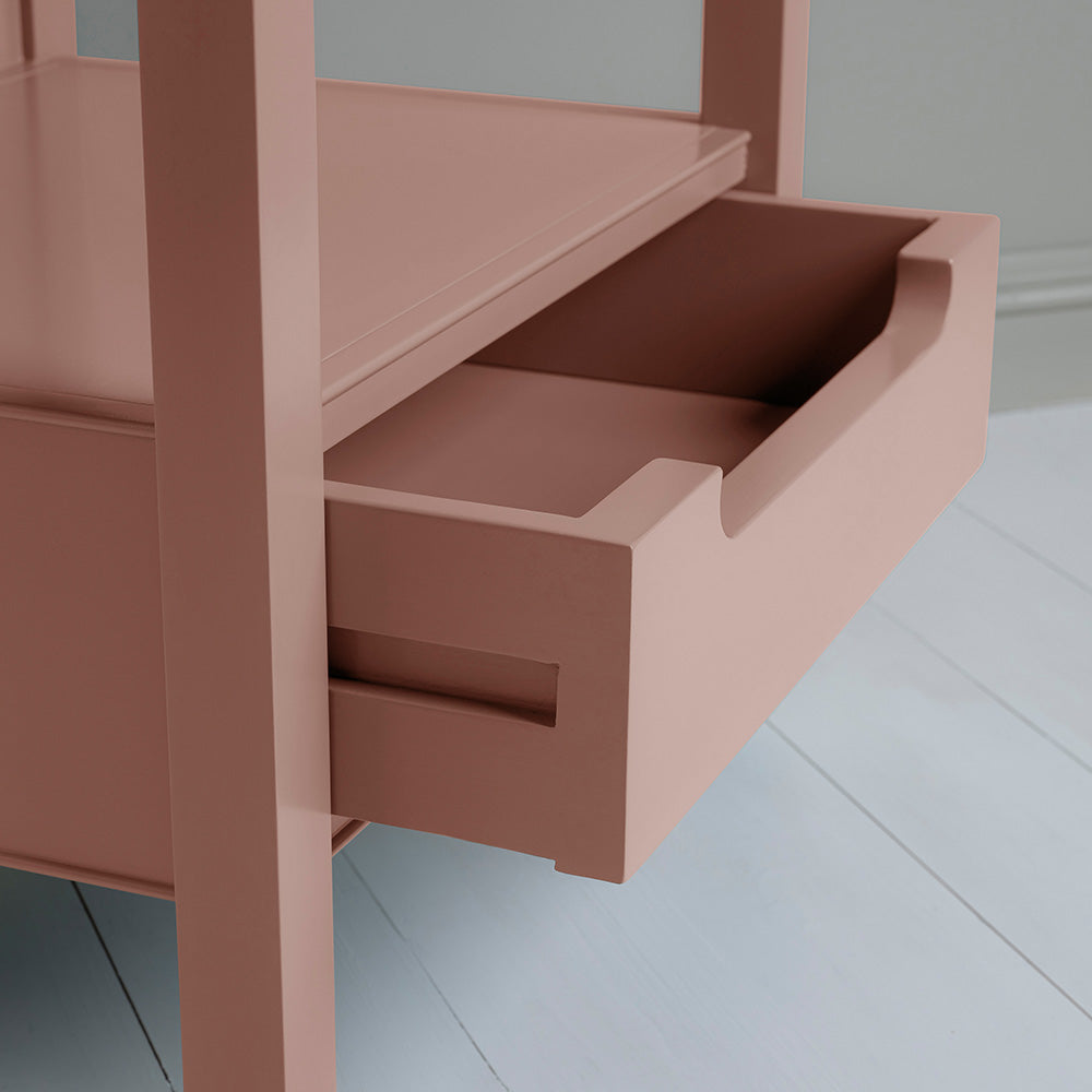 Slumber Bedside Table, Blush Pink