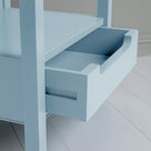 Drawer Closeup of Pale Blue, Slumber Bedside Table - NiX By Nicola Harding & Co.