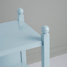 Design Closeup of Pale Blue, Slumber Bedside Table.