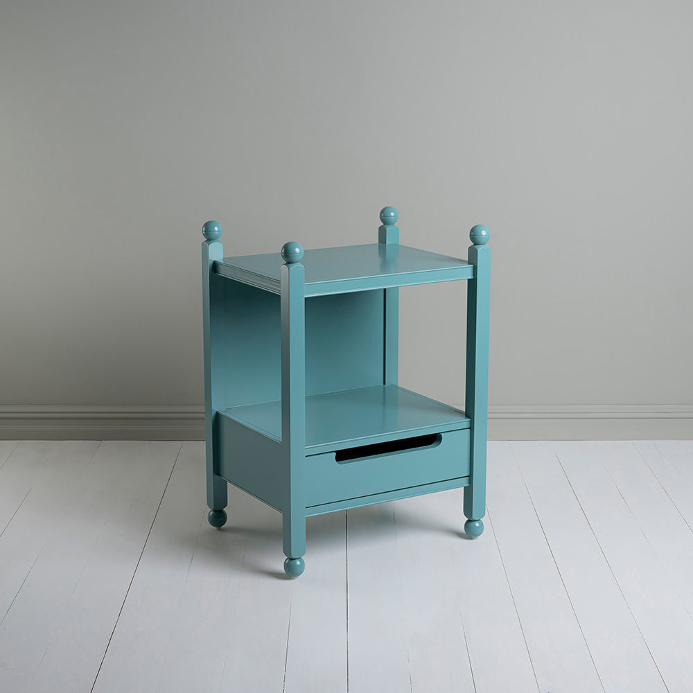 Slumber Bedside Table, Turquoise Blue - By NiX