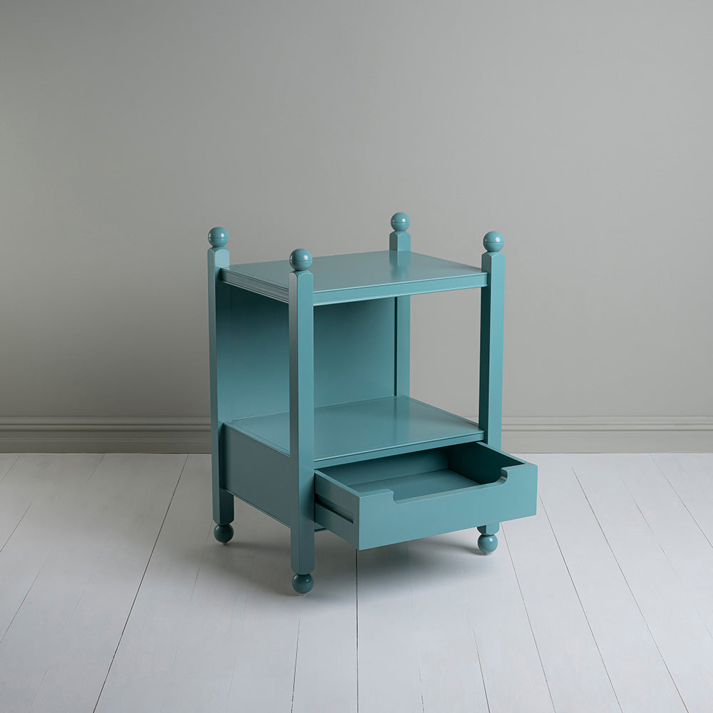 Slumber Bedside Table, Turquoise Blue