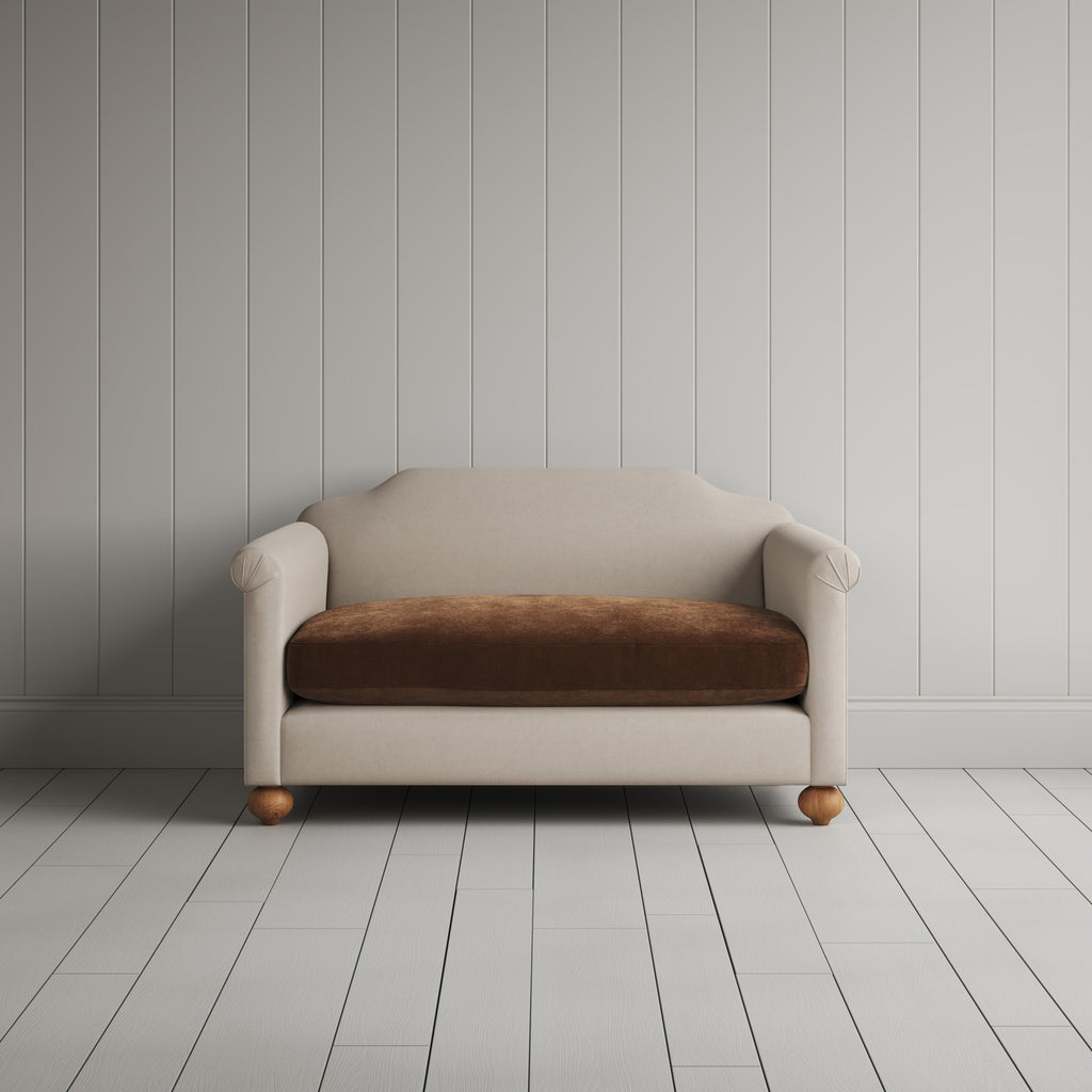 Dolittle BIG LOVE Seat in Laidback Linen Dove Frame and Classic Corduroy Tobacco Seat
